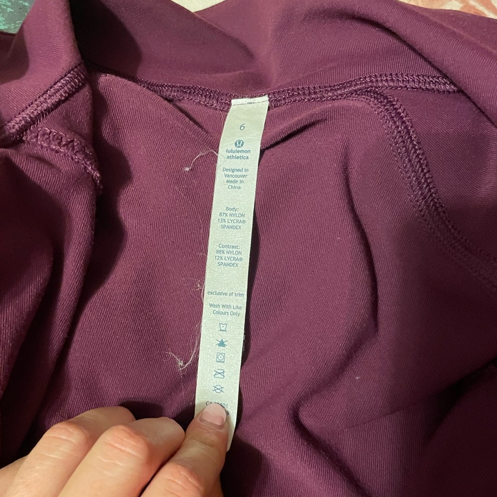 Lululemon nice asana purple zip up sweater jacket - Picture 4 of 16